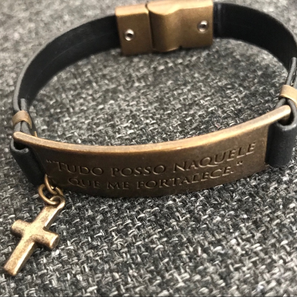 🆕 Leather Bracelet - I can do all things